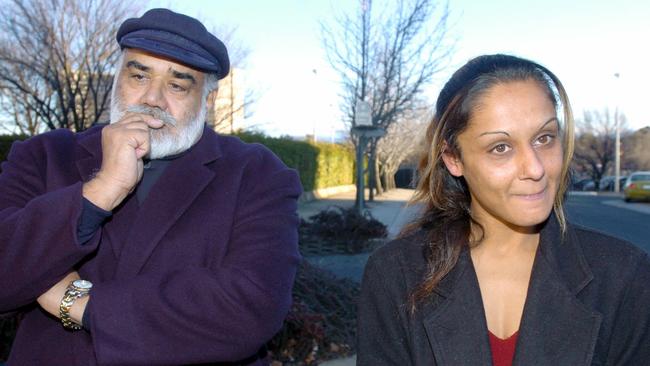 Anu Singh pictured with her father in 2004.