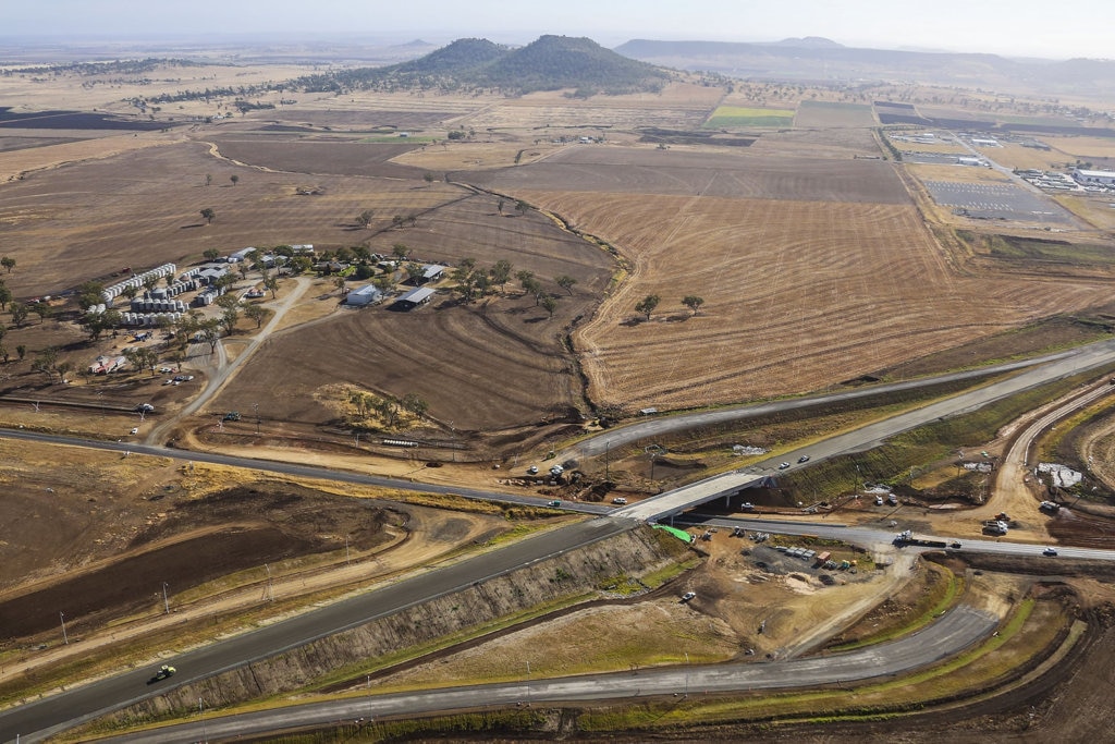 Toowoomba-Cecil Plains Road interchange May 2018. Picture: Above Photography PTY LTD