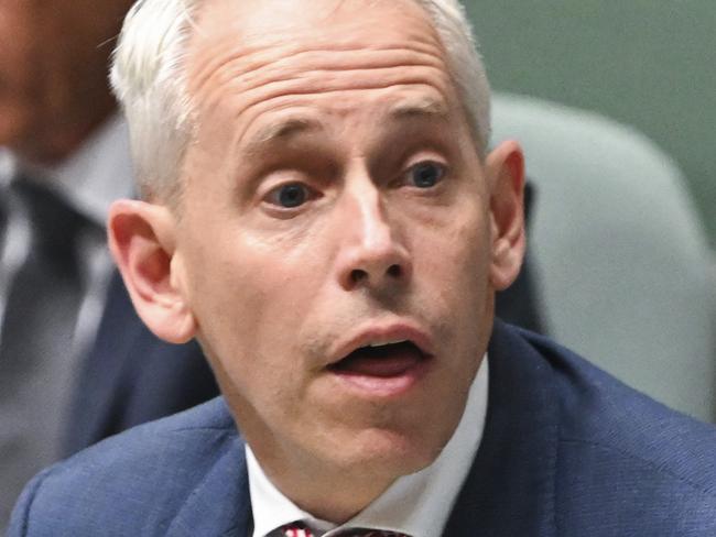 CANBERRA, AUSTRALIA, NewsWire Photos. NOVEMBER 28, 2023: Minister for Immigration, Citizenship, Migrant Services and Multicultural Affairs Andrew Giles during Question Time at Parliament House in Canberra. Picture: NCA NewsWire / Martin Ollman