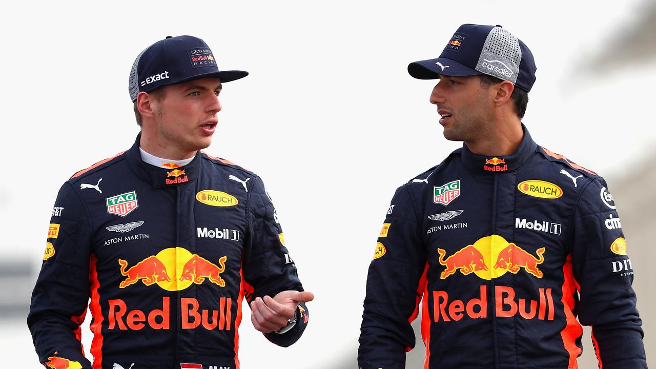 Daniel Ricciardo and Max Verstappen are in the ‘doghouse’ at Red Bull.