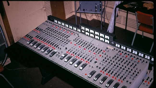 The TG console allowed the Beatles to realise their creative ambitions for what would be their final album recorded together/ The TG console in the Abbey Road experimental room.