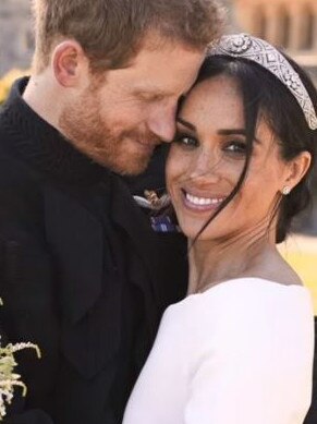 Prince Harry and Meghan Markle on their wedding day. Picture: Netflix