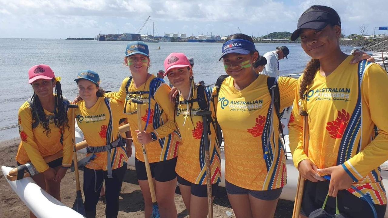 Alani England (third from left) was the youngest of the Central Queensland contingent who competed at the IVF World Distance Championships in Samoa.