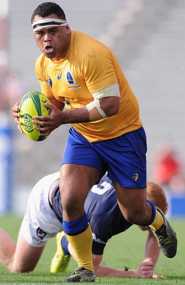 Sam Talakai playing for Brisbane City in the inaugural NRC competition.
