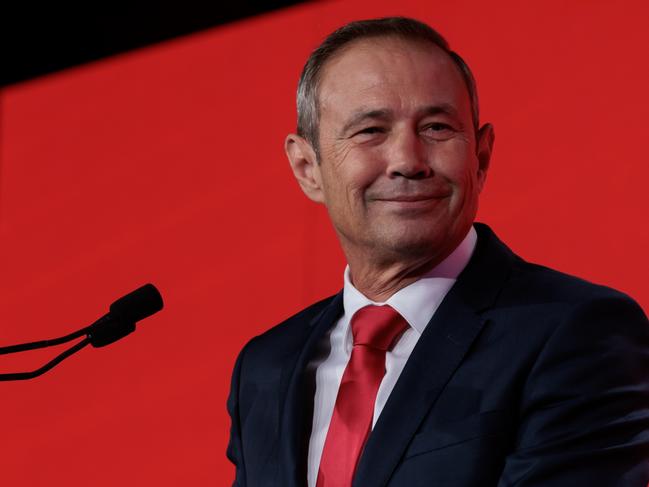 Western Australia Premier, Roger Cook speaks during the WA LaborÃ¢â¬â¢s 2025 State Election Campaign Launch in Perth, Sunday, February 23, 2025. The Western Australian State Election is scheduled to held on Saturday, March 8, 2025. (AAP Image/Richard Wainwright) NO ARCHIVING