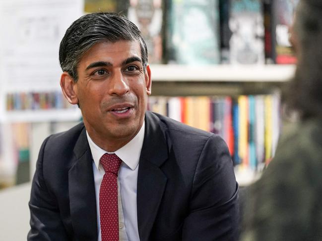 Britain's Prime Minister Rishi Sunak doesn’t eat anything on Mondays. (Photo by Ian Forsyth / POOL / AFP)