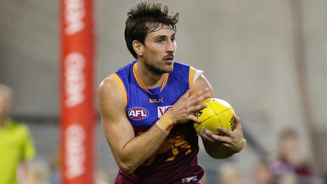 Former North Adelaide junior and Brisbane Lions defender Sam Mayes is open to being traded next month to seek a fresh start at another club. Picture: Peter Wallis