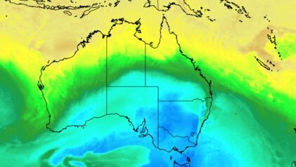 Polar blast settled over the southeast states of Australia. Picture: Weatherzone