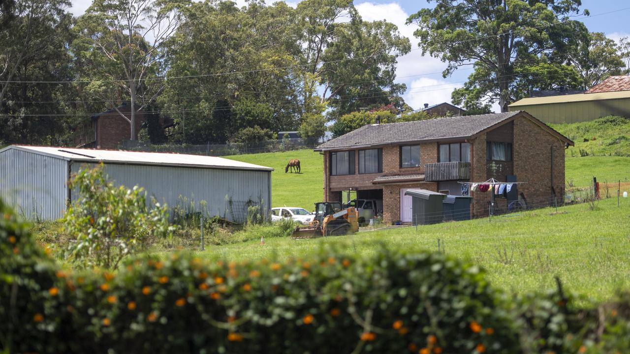 The Dural property where the caravan containing explosives was relocated to before the discovery. Picture: Jeremy Piper