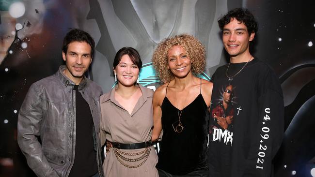 Santiago Cabrera, Isa Briones, Michelle Hurd and Evan Evagora at Paramount+'s 10 Forward: The Experience VIP Opening Night in Los Angeles this month. Picture: Jesse Grant/Getty Images for Paramount+