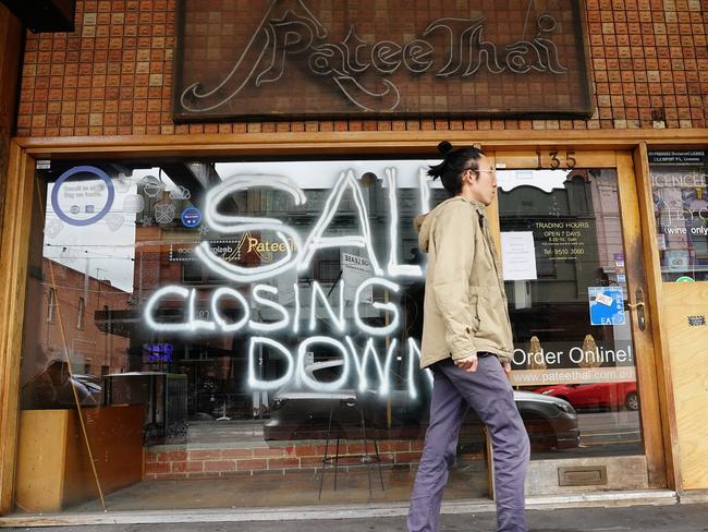 MELBOURNE AUSTRALIA - NewsWire Photos NOVEMBER 27, 2023: Phhoto of empty shops in Chapel st PrahranPicture: NCA NewsWire / Luis Enrique Ascui