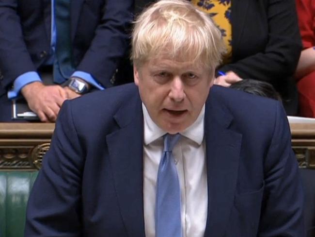 British Prime Minister Boris Johnson will not be issued a “Partygate” fine, according to a spokesperson. Picture: PRU / AFP.