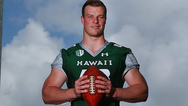 Former Australian schoolboy rugby player Max Hendrie joined the University of Hawaii. Picture: Cameron Richardson