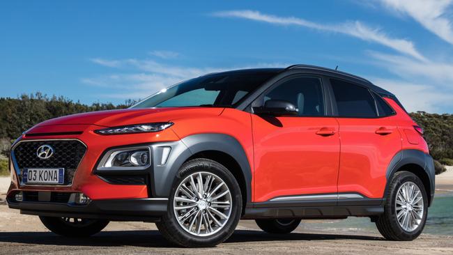 Hyundai is seriously considering selling an electric version of the Kona SUV in Australia. Pic: Supplied.