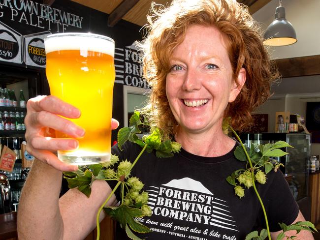 Forrest Brewing Company's owner, Sharon Bradshaw. Picture Jay Town.