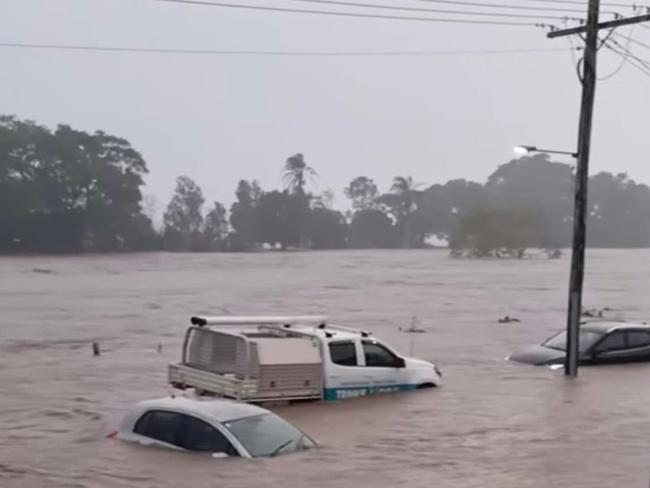 Residents have been told to not drive through flood waters. Picture: Facebook