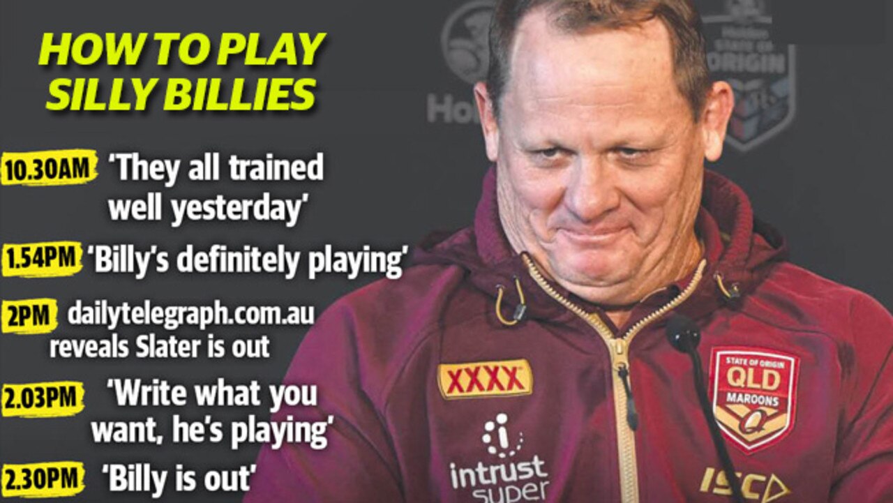 The Queensland lies as they played out yesterday.