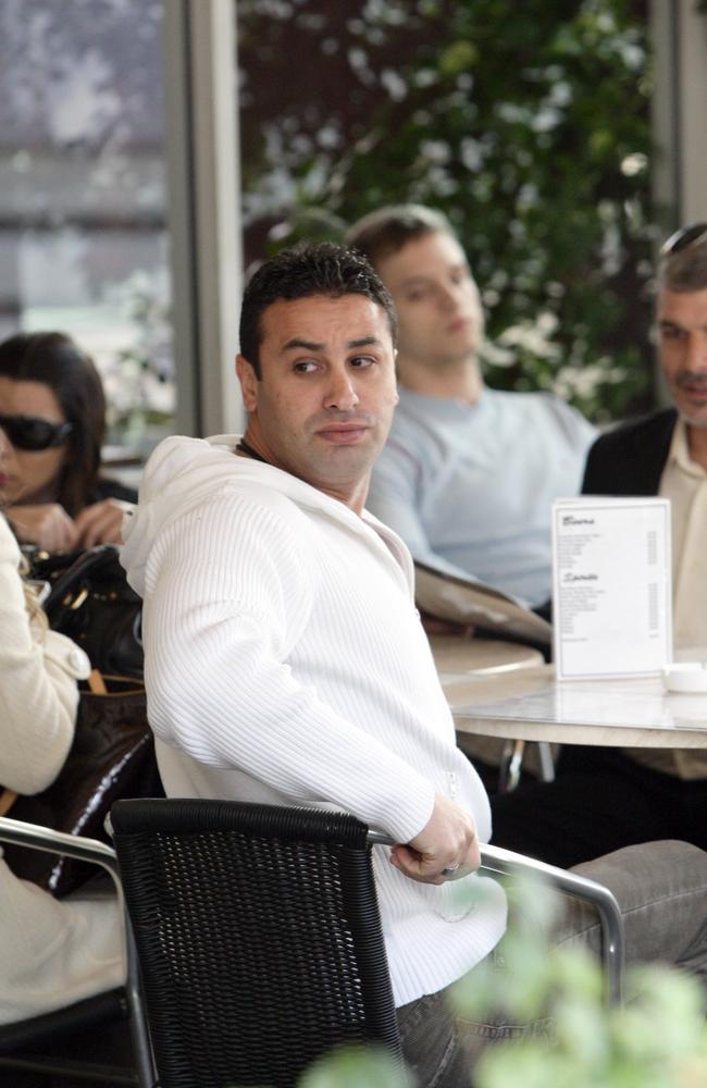 Marwan Haddad in earlier times, lunching with Sami Ibrahim (right) and Armadi Haddad (white coat).