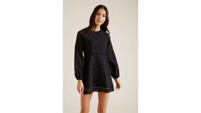 Seed Heritage black broderie dress