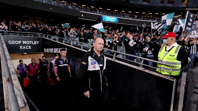 Power president David Koch says he has had positive initial talks with senior coach Ken Hinkley about his future at the club. Picture: James Elsby (Getty)