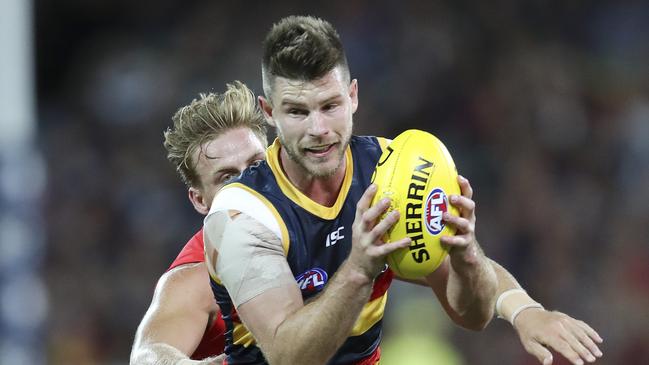 Bryce Gibbs failed to board the flight to Melbourne on Friday. Picture SARAH REED