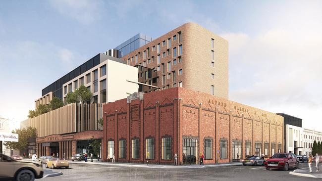 An artist’s impression of the proposed $50 million Fragrance Hotel in Launceston. Picture: SUPPLIED