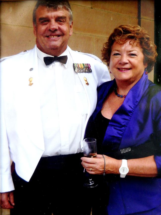 Family photo of Major Anthony Alan Thwaites and wife Jo-Ann Thwaites.