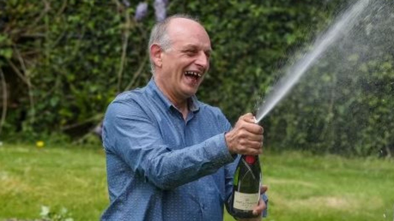 Bus driver Steve Goodwin was left in tears after winning $1 million. Picture: National Lottery