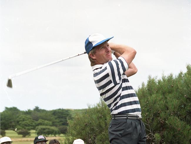 Stephen Wells at the 1993 Golf Dat Pro AM in Torquay. Picture: Geelong Advertiser and Bob Gartland Collection