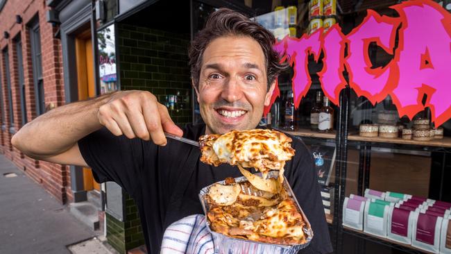 Ben Shewry and Attica have launched an At Home menu, offering delivery and pick up the famous fare including a family friendly lasagne. Picture: Jake Nowakowski