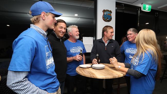 Liberal candidate Darcy Dunstan at the Barwon Heads HQ. Picture: Alan Barber