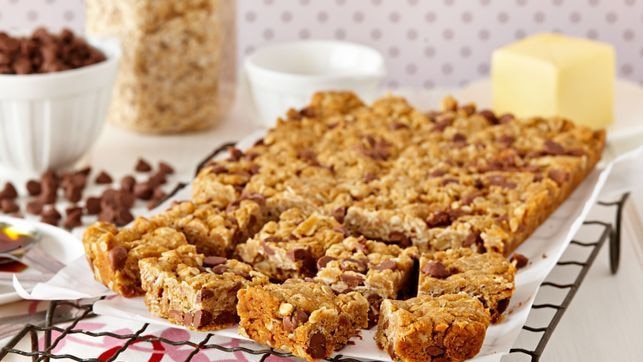 ANZAC biscuits meets a tasty oat slice.