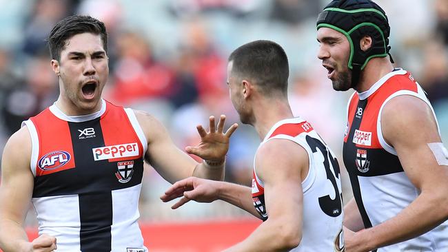 Jade Gresham celebrates a goal. Pic: AAP