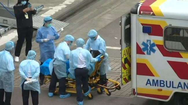 Man stretchered from Hong Kong cruise ship after coronavirus check