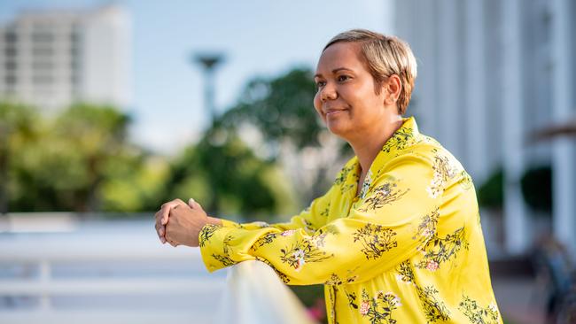 The Northern Territory's new Attorney-General Selena Uibo at Parliament House in Darwin. Picture: Che Chorley