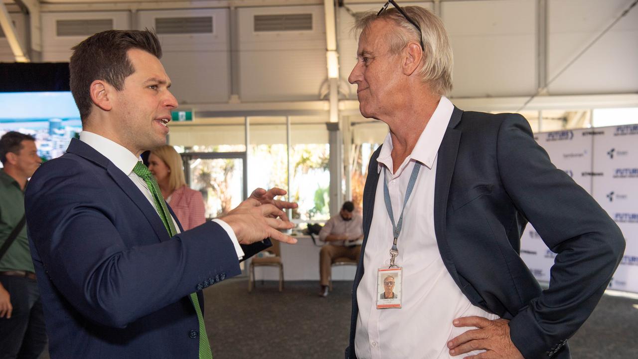 Simon Kuestenmacher and Camden Smith at the NT News second annual Futures Northern Territory. Picture: Pema Tamang Pakhrin.