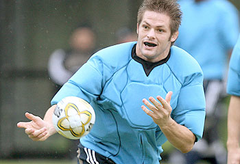 Protection ... McCaw expects to get hit hard by the Wallabies. Pic: AFP