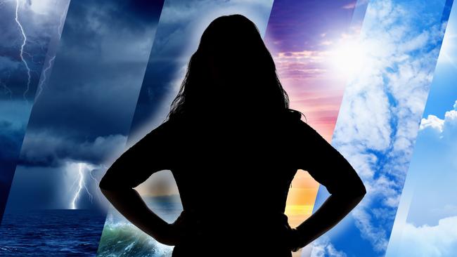 art for herald sun weather girl