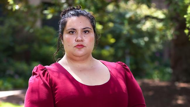 Whitney Steel, 34, was furious she was forced to pay international transaction fees. Picture: Ian Currie