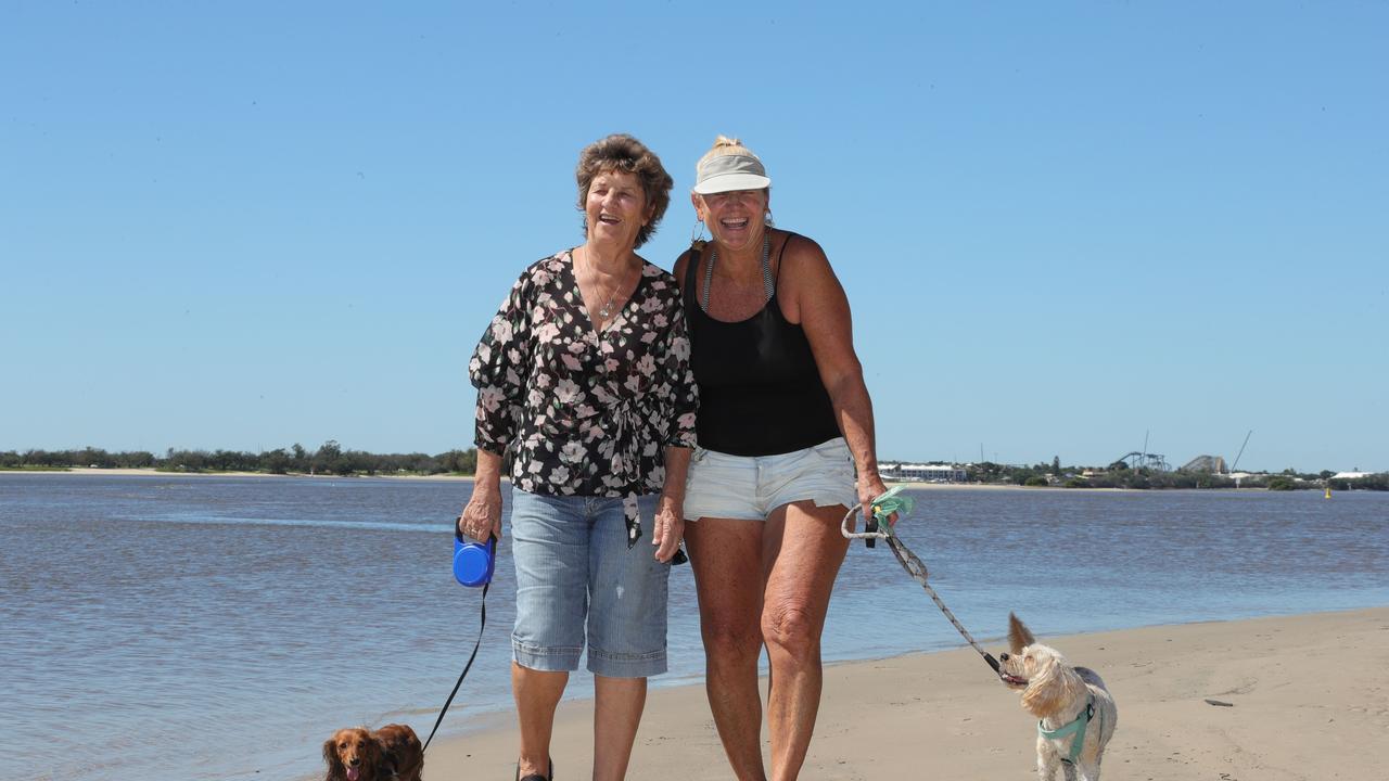 Locals Shirley Gallagher and Nikki with Debbie Brown and Mischa.. Picture Glenn Hampson