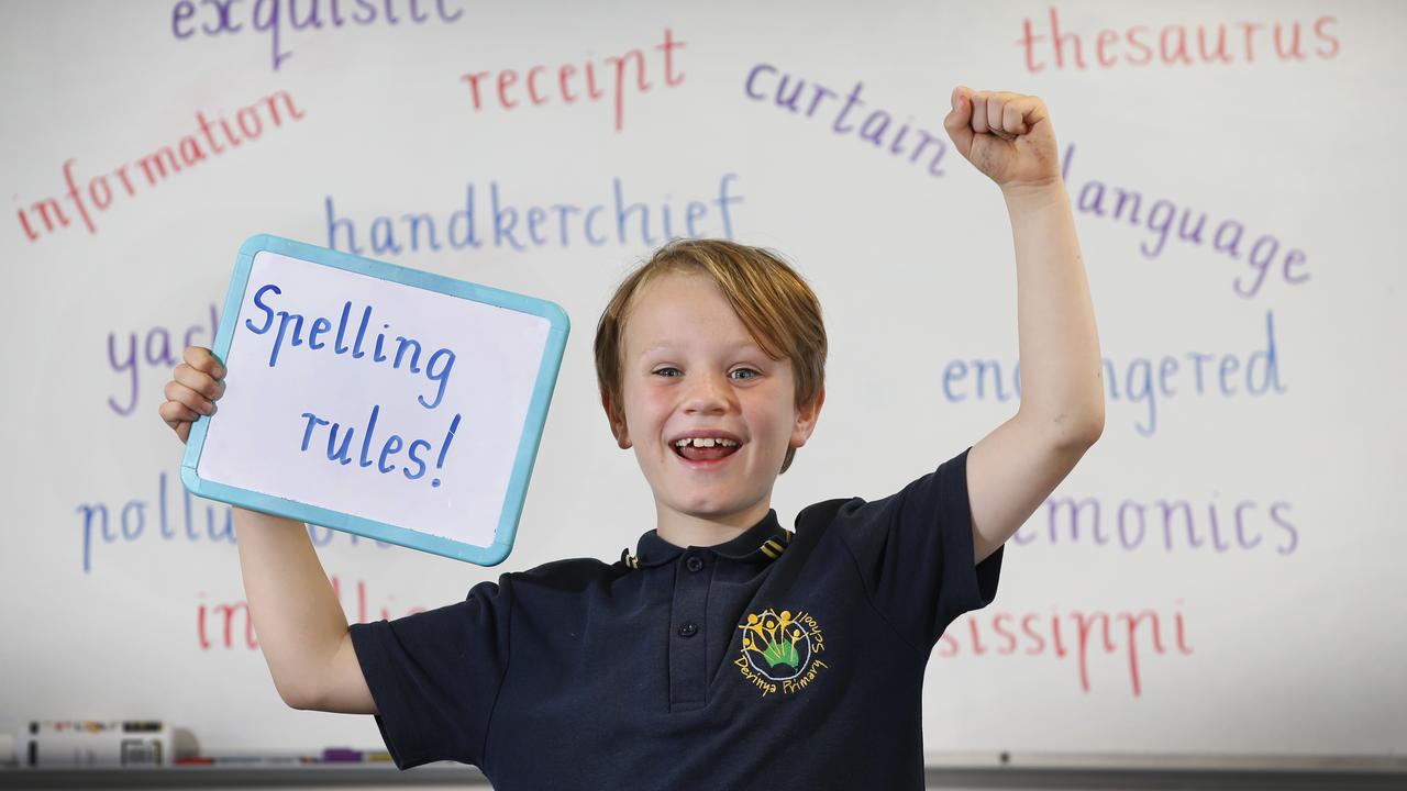 Grade 4 student Jacob Matthews, from Derinya Primary School in Frankston South, will compete in the National Final of the Prime Minister's Spelling Bee. Picture: David Caird