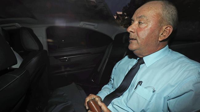 The numero uno, the hokiss, Daryl Maguire leaves ICAC as the final witness in the month-long probe into his dealings as a politician. Picture: Brett Costello