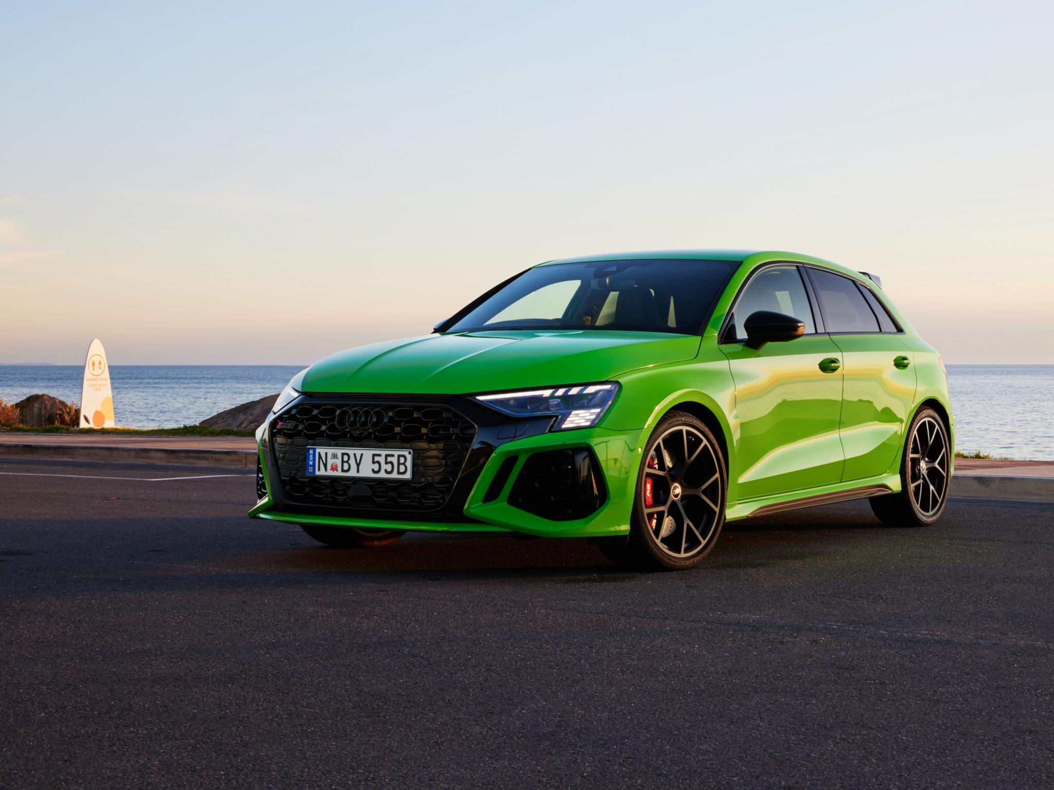 Audi RS3 is turning heads in Kyalami Green The Australian