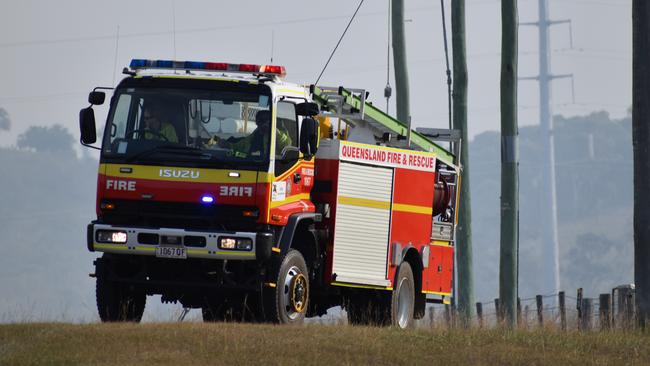 Paramedics cart woman to hospital after she crashed into building