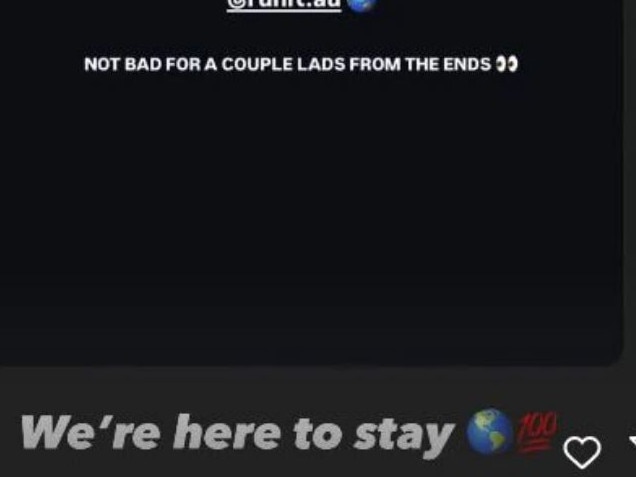Run It insist they are 'here to stay'. Image: Instagram