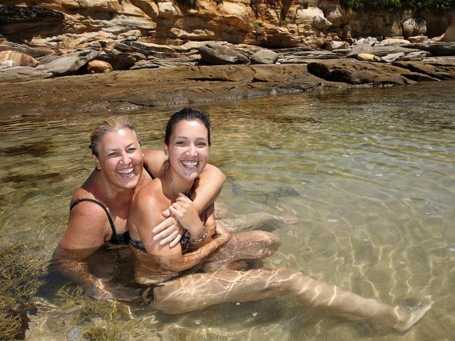 Mum and Daughter Maria Strazullo and Andrea Cappaccioni at Dee Why. Picture: Annika Enderborg