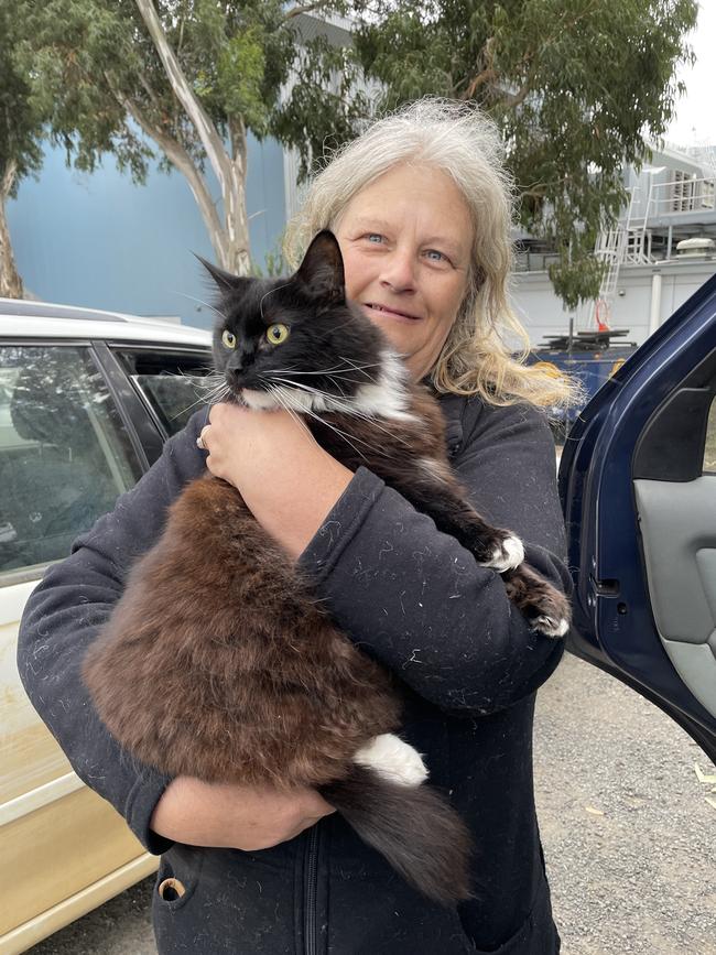 Sharon Lockyer from Beaufort stayed at the relief centre overnight.