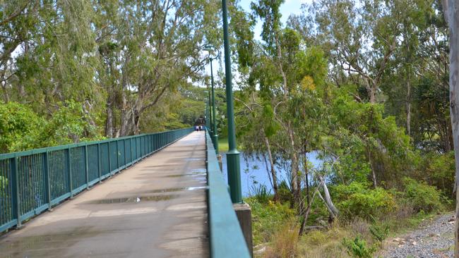 The incident happened on the Federation Footbridge in Douglas.