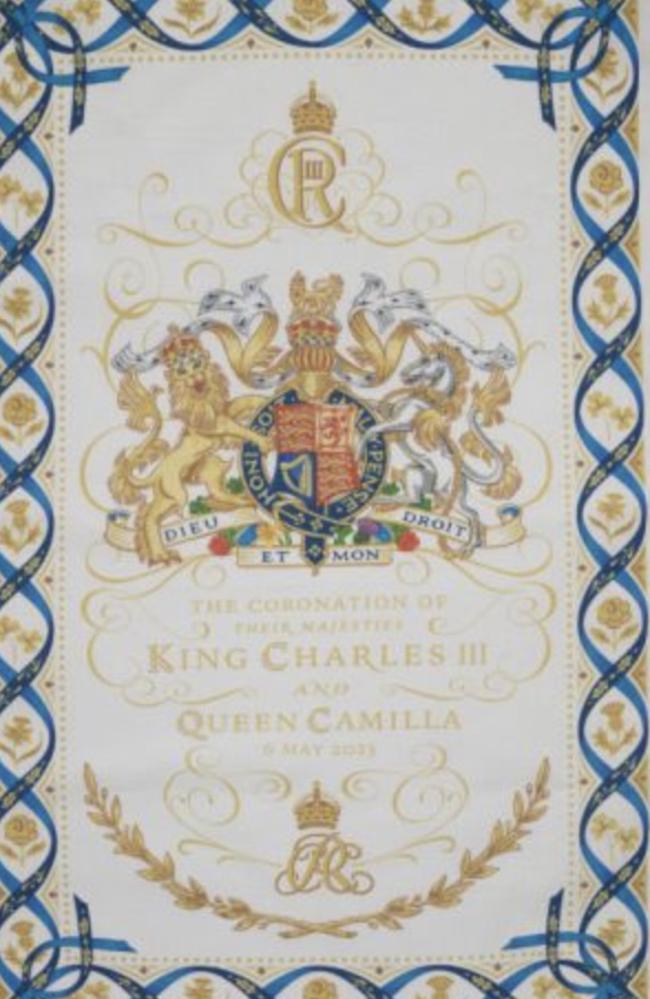 The King Charles III coronation tea towel is the hot ticket item.