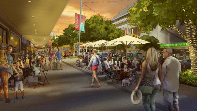 Artist impression of the proposed revamp of central Southport. Picture: Supplied by the Gold Coast City Council